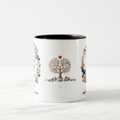Elegante tweekleurige 11 oz Mok (Center)
