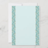 Elegante tweekleurige islamitische Arabische Nikka Kaart (Achterkant)