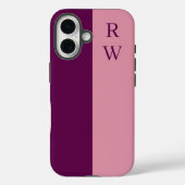 Elegante Tweekleurige Roze Case-Mate iPhone Case (Achterkant)