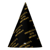 Elegante Typografie Aangepaste Verjaardag Feesthoedjes (Links)