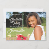 Elegante Typografie Afstuderen Fotopartij Kaart (Voorkant)