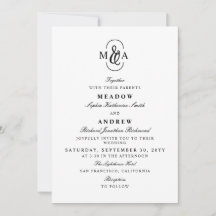 Elegante typografie ampersand monogram trouwen