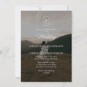 Elegante typografie berg één foto kaart (Voorkant)