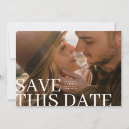 Elegante typografie Bewaar deze datum & foto Bruil Save The Date
