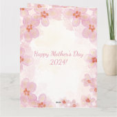 Elegante typografie bloemrijke modern kaart (Achterkant)