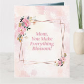 Elegante typografie bloemrijke modern kaart (Voorkant)