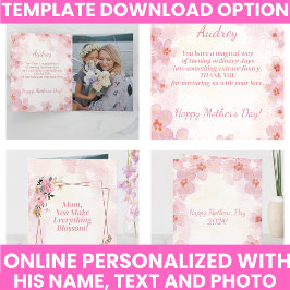 Elegante typografie bloemrijke modern kaart