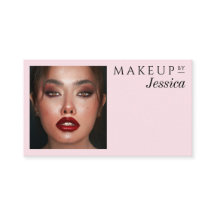 Elegante typografie Blush Roze Foto Make-up