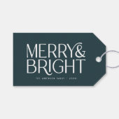 Elegante Typografie Botanische vrolijkheid en held Cadeaulabel (Voorkant (Horizontaal))