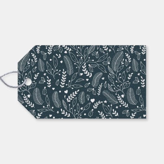 Elegante Typografie Botanische vrolijkheid en held Cadeaulabel (Achterkant Horizontaal)