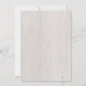 Elegante Typografie Botanische Woodland Wedding Kaart (Achterkant)