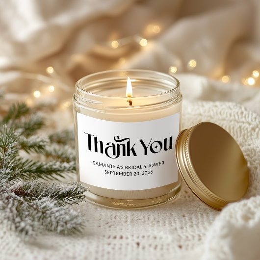 Elegante typografie Bruidsmeisjesfeest Bedankt Rechthoekige Sticker