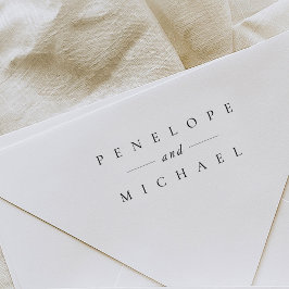 Elegante Typografie Bruiloft Rubberstempel