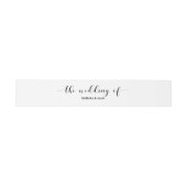 Elegante typografie bruiloft uitnodiging buik band uitnodigingen wikkel (Vlak)