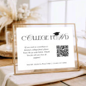 Elegante typografie collage fonds QR CODE Afstuder Poster