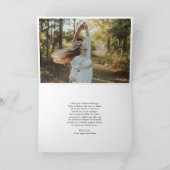 Elegante Typografie Foto Moderne Kerst Feestdagen Kaart (Binnen)