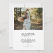 Elegante Typografie Foto Moderne Kerst Feestdagenkaart (Achterkant)