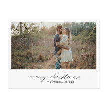 Elegante Typografie Foto Moderne Kerst