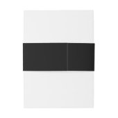 Elegante typografie goud zwart foto bruiloft uitnodigingen wikkel (Achterkant Voorbeeld)