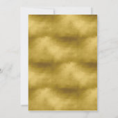 Elegante Typografie Gouden Folie Wedding Kaart (Achterkant)