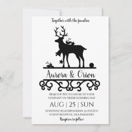 elegante typografie kerst huwelijkskaarten kaart