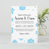 elegante typografie kerst trouwkaarten kaart (Staand voorkant)