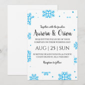 elegante typografie kerst trouwkaarten kaart (Voorkant / Achterkant)