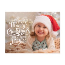 Elegante typografie Kerstgroeten