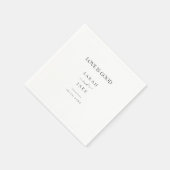 Elegante Typografie: LIEFDE IS GOED Moderne bruilo Servet (Hoek)