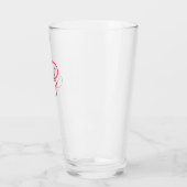 Elegante typografie logo met monogram initiaal glas (Links)