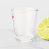 Elegante typografie logo met monogram initiaal shot glas (Rechts)