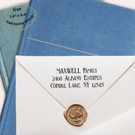 Elegante typografie met zwarte letters monogram  zelfinktende stempel
