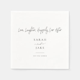 Elegante Typografie: Modern "Love bruiloft servett Servet