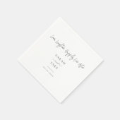 Elegante Typografie: Modern "Love bruiloft servett Servet (Hoek)