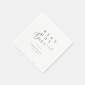 Elegante Typografie: Moderne bruiloft servetten (Hoek)