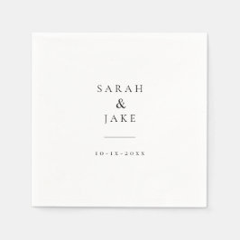 Elegante Typografie: Moderne chique bruiloft CLASS Servet
