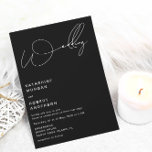 elegante typografie moderne trouwuitnodiging kaart<br><div class="desc">c</div>