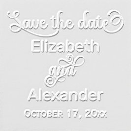 Elegante typografie monogram om datum te bewaren