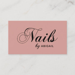 Elegante typografie nagels op naam Website Roos Go Visitekaartje