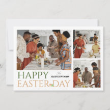 elegante typografie Pasen familie drie foto