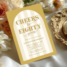 Elegante typografie proost op 80ste verjaardag
