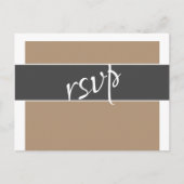 Elegante Typografie RSVP Menu Kies bruiloft Kaart (Voorkant)