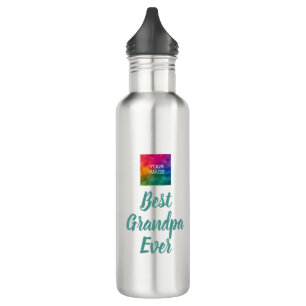 Elegante Typografie Sjabloon Beste Opa Ooit Waterfles