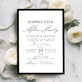 Elegante typografie Tot in de eeuwigheid feest Kaart