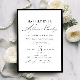 Elegante typografie Tot in de eeuwigheid feest Kaart