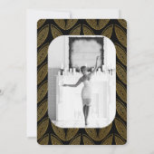 Elegante typografie Verjaardagsfoto Dank u kaart (Achterkant)