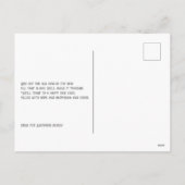 Elegante typografie vlinder sterren rustig nieuwja feestdagenkaart (Achterkant)