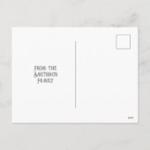 Elegante typografie vlinder sterren rustig nieuwja feestdagenkaart (Achterkant)