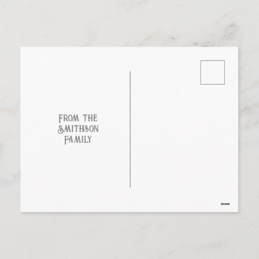 Elegante typografie vlinder sterren rustig nieuwja feestdagenkaart (Achterkant)