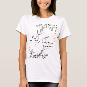 Elegante typografie waar we mee bezig zijn t-shirt